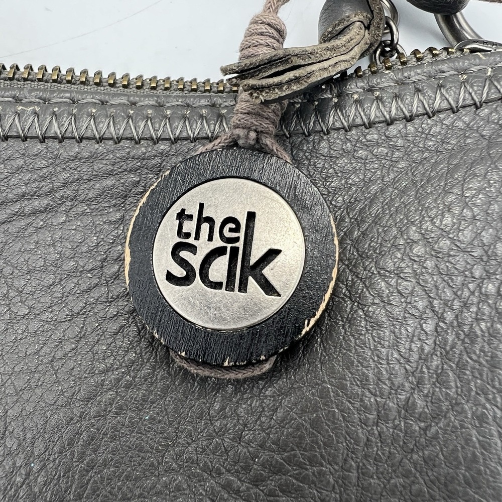 THE SAK Lucia pebbled leather women's crossbody bag -Dark Grey - Picture 5 of 9